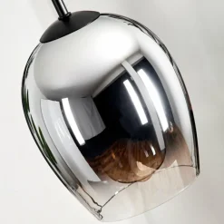 hofstein Suspension Verre 15cm Vevino Chrome, Clair, Fumé, 1 lumière