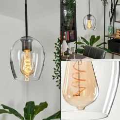 hofstein Suspension Verre 15cm Vevino Clair, 1 lumière