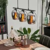 hofstein Suspension Verre 15cm Vevino Chrome, Fumé, 3 lumières