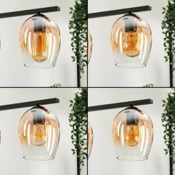 hofstein Suspension Verre 15cm Vevino Clair, 4 lumières