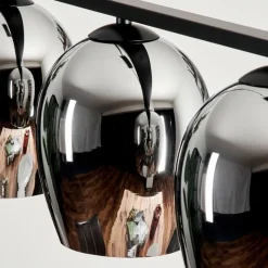 hofstein Suspension Verre 15cm Vevino Chrome, Fumé, 4 lumières