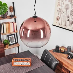 Suspension Verre Fumé-hofstein Suspension Versam Noir, 1 lumière