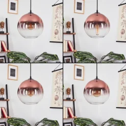 Suspension Verre Fumé-hofstein Suspension Versam Noir, 1 lumière