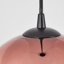 Suspension Verre Fumé-hofstein Suspension Versam Noir, 1 lumière