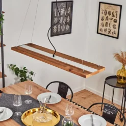 hofstein Suspension Versoix LED Chrome, Noir, 1 lumière