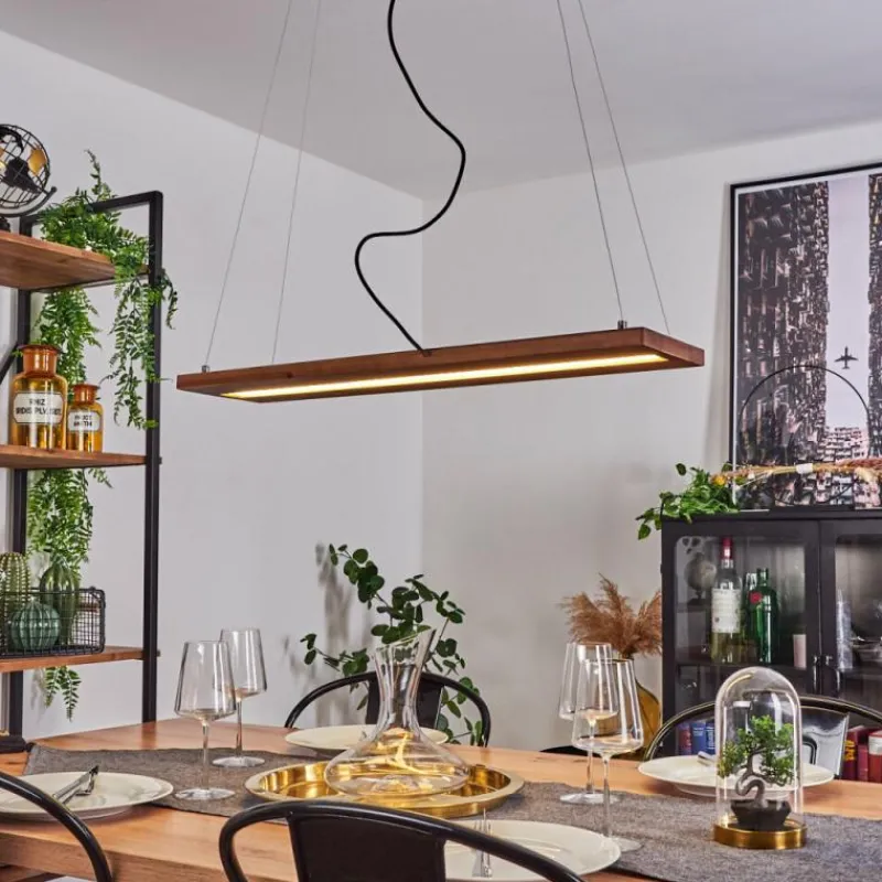 hofstein Suspension Versoix LED Chrome, Noir, 1 lumière