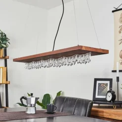 hofstein Suspension Versoix LED Chrome, Noir, 1 lumière* Suspensions