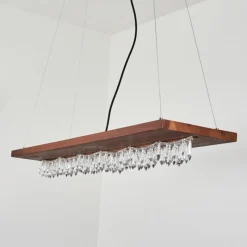 hofstein Suspension Versoix LED Chrome, Noir, 1 lumière* Suspensions