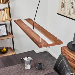 hofstein Suspension Versoix LED Chrome, Noir, 1 lumière* Suspensions