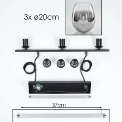 hofstein Suspension Vevino Clair, Fumé, 3 lumières