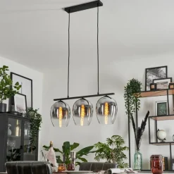 hofstein Suspension Vevino Clair, Fumé, 3 lumières