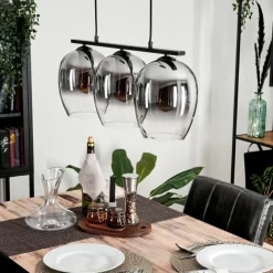 hofstein Suspension Vevino Clair, Fumé, 3 lumières