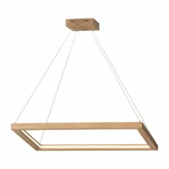 Lampes En Bois-hofstein Suspension Victorica LED Écru, 1 lumière