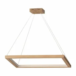 Lampes En Bois-hofstein Suspension Victorica LED Écru, 1 lumière