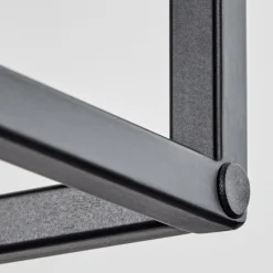 Style Boho-Chic-hofstein Suspension Victorine Chrome, Noir, 3 lumières