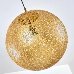 Lampes Dorées-hofstein Suspension Vigra Brun doré, 1 lumière