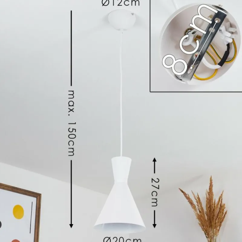 Luminaires Scandinaves-hofstein Suspension Vijes Blanc, 1 lumière