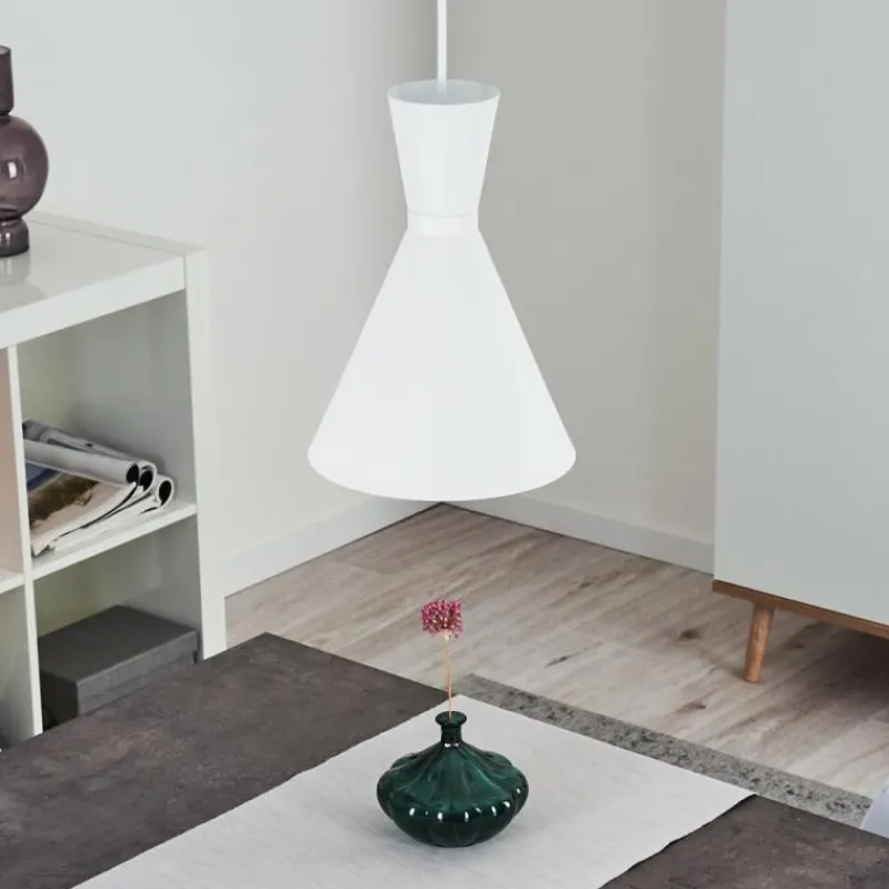 Luminaires Scandinaves-hofstein Suspension Vijes Blanc, 1 lumière