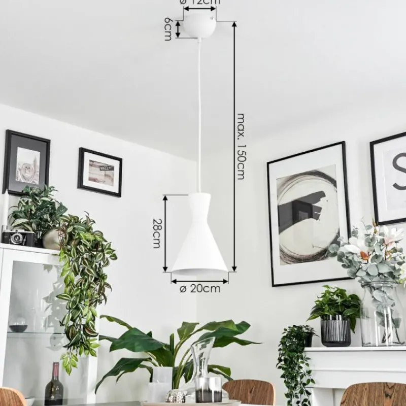 hofstein Suspension Vijes Blanc, 1 lumière