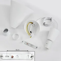 hofstein Suspension Vijes Blanc, 1 lumière