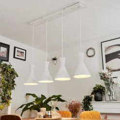 hofstein Suspension Vijes Blanc, 4 lumières* Suspensions