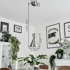 hofstein Suspension Vijes Nickel mat, 1 lumière* Suspensions