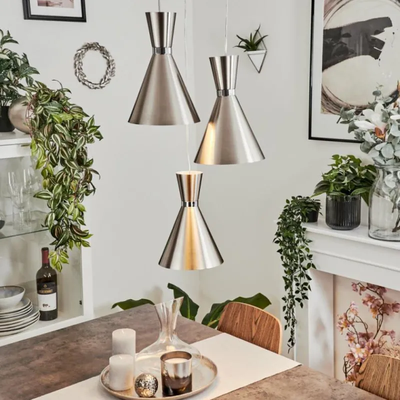 hofstein Suspension Vijes Nickel mat, 3 lumières* Suspensions