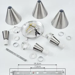 hofstein Suspension Vijes Nickel mat, 3 lumières* Suspensions