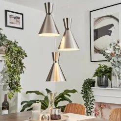 hofstein Suspension Vijes Nickel mat, 3 lumières* Suspensions