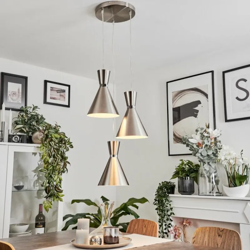 hofstein Suspension Vijes Nickel mat, 3 lumières* Suspensions