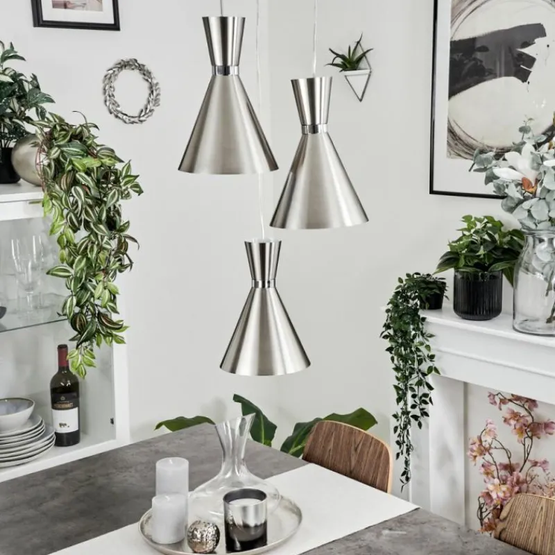 hofstein Suspension Vijes Nickel mat, 3 lumières* Suspensions