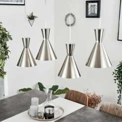 hofstein Suspension Vijes Nickel mat, 4 lumières* Suspensions