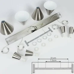 hofstein Suspension Vijes Nickel mat, 4 lumières* Suspensions