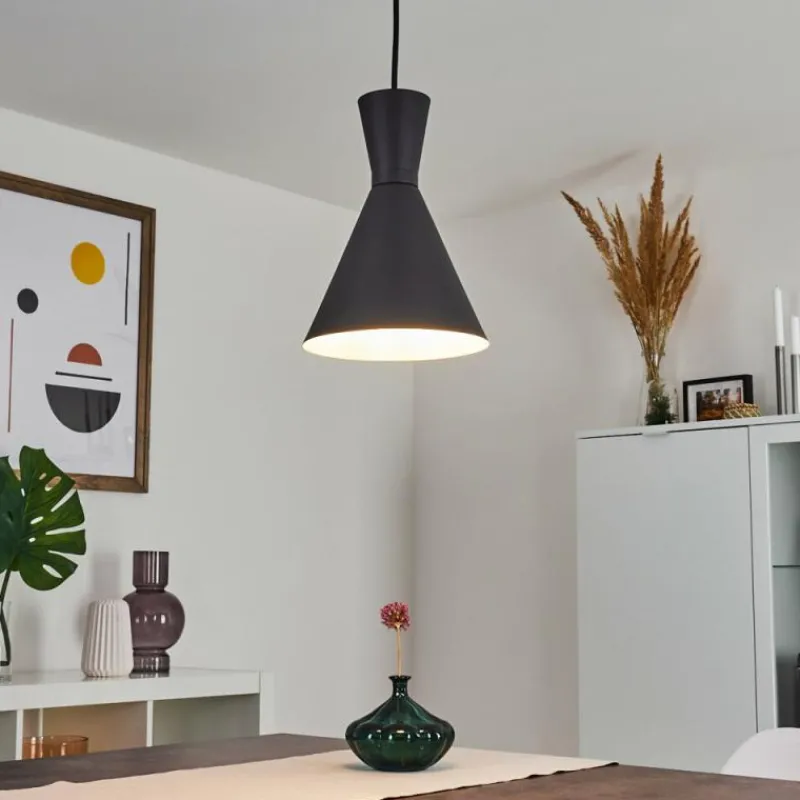 Luminaires Scandinaves-hofstein Suspension Vijes Noir, 1 lumière