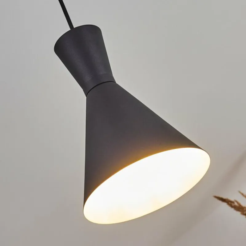 Luminaires Scandinaves-hofstein Suspension Vijes Noir, 1 lumière
