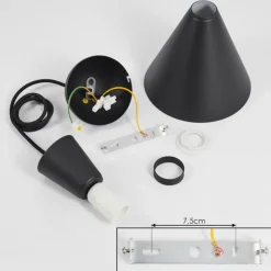 hofstein Suspension Vijes Noir, 1 lumière