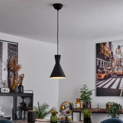 hofstein Suspension Vijes Noir, 1 lumière