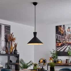 hofstein Suspension Vijes Noir, 1 lumière