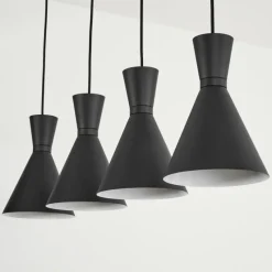 hofstein Suspension Vijes Noir, 4 lumières