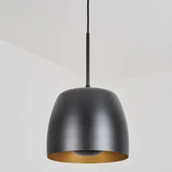 Lampes Dorées-hofstein Suspension Viking Noir, 1 lumière
