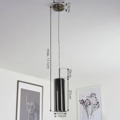 hofstein Suspension Vimodrone Nickel mat, 1 lumière