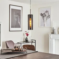 hofstein Suspension Vimodrone Nickel mat, 1 lumière