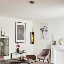 hofstein Suspension Vimodrone Nickel mat, 1 lumière