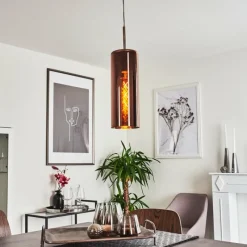 hofstein Suspension Vimodrone Nickel mat, 1 lumière