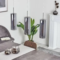 hofstein Suspension Vimodrone Nickel mat, 3 lumières