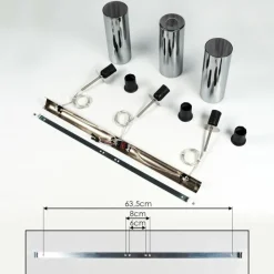 hofstein Suspension Vimodrone Nickel mat, 3 lumières