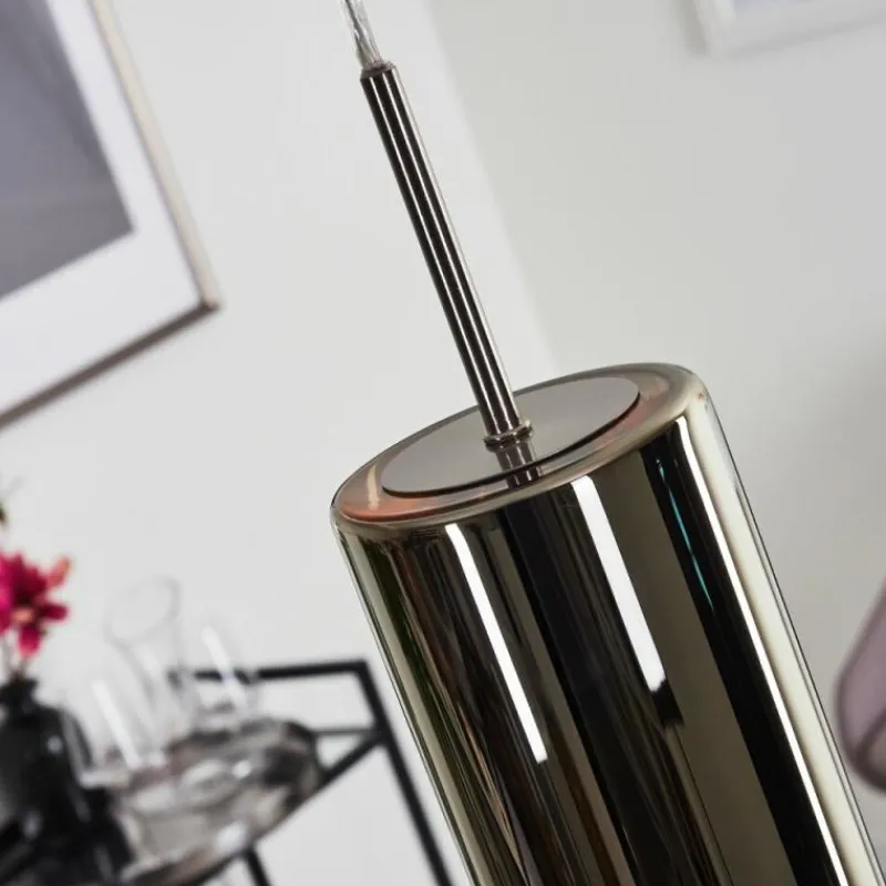 hofstein Suspension Vimodrone Nickel mat, 3 lumières