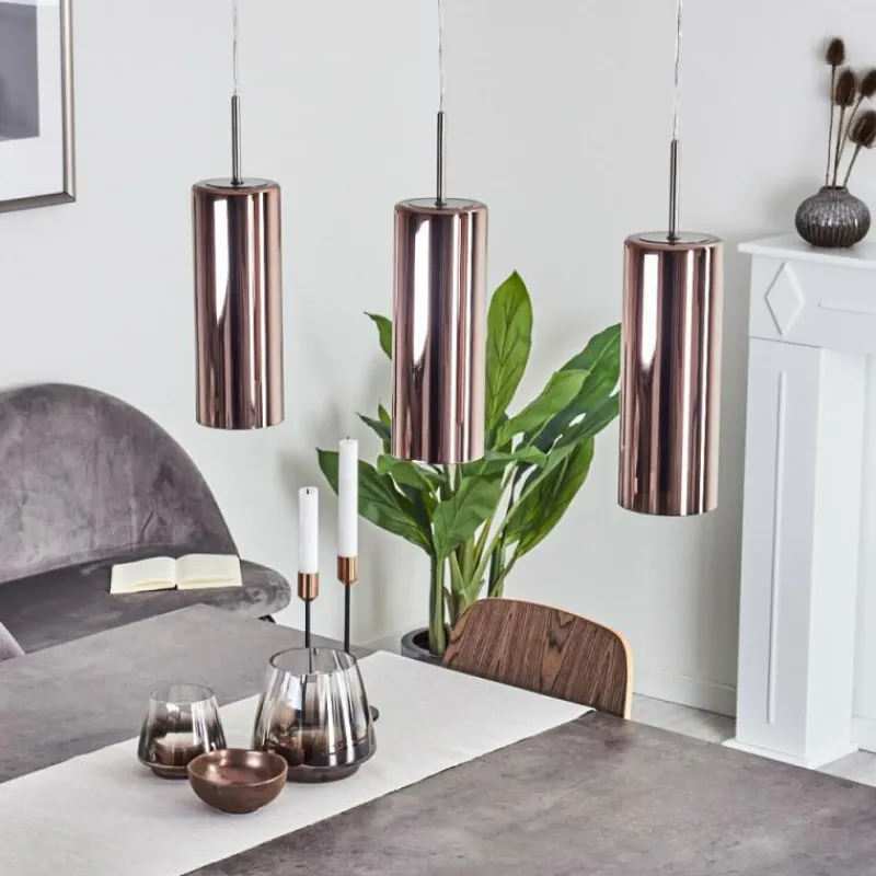 hofstein Suspension Vimodrone Nickel mat, 3 lumières