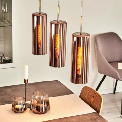 hofstein Suspension Vimodrone Nickel mat, 3 lumières