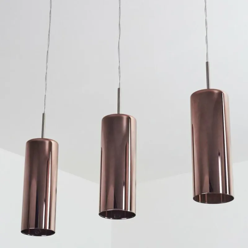 hofstein Suspension Vimodrone Nickel mat, 3 lumières